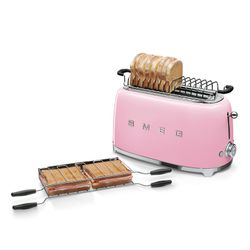 SMEG-Toaster 4 Slices Pink, 39,4x20,8x21,5 cm