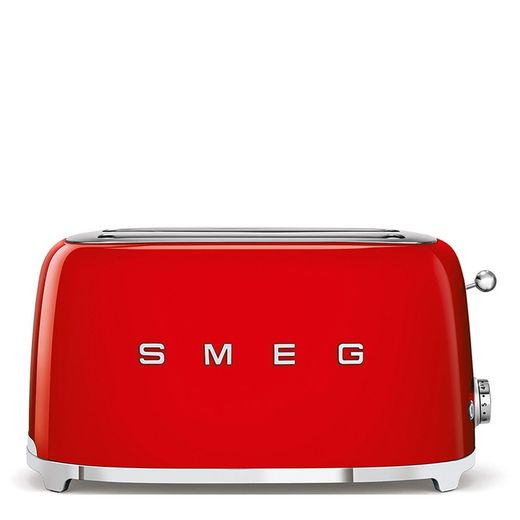 SMEG-Red steel toaster, 39.4x20.8x21.5 cm
