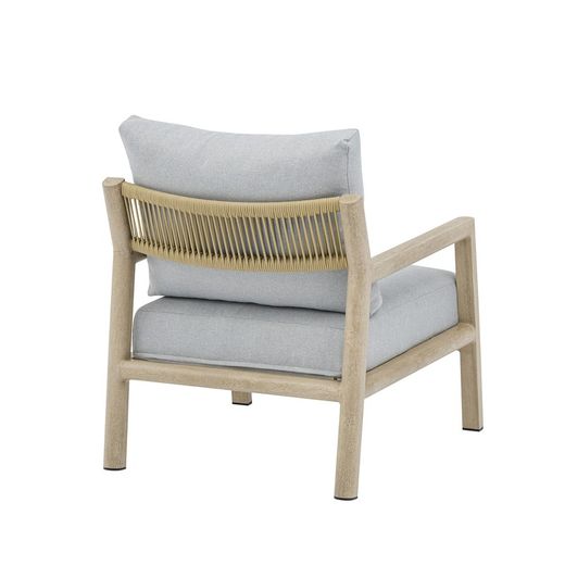 Garden set in aluminum and rope in natural color | harmony