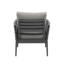 Garden set in anthracite aluminum and rope | Walga