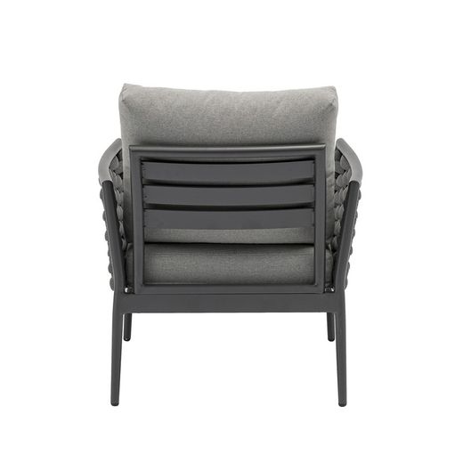 Garden set in anthracite aluminum and rope | Walga