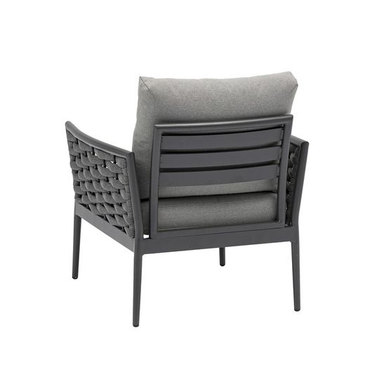 Garden set in anthracite aluminum and rope | Walga