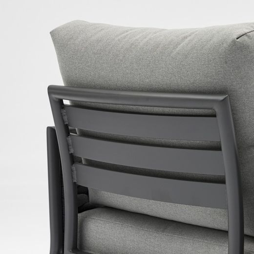 Garden set in anthracite aluminum and rope | Walga