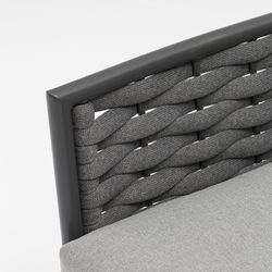 Garden set in anthracite aluminum and rope | Walga