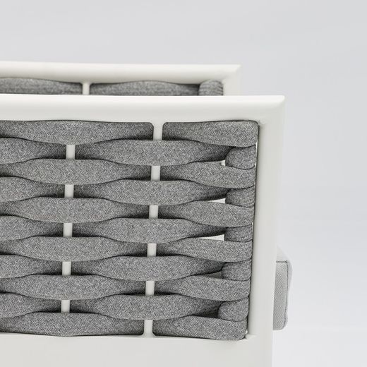 Garden set in white aluminum and rope | Walga