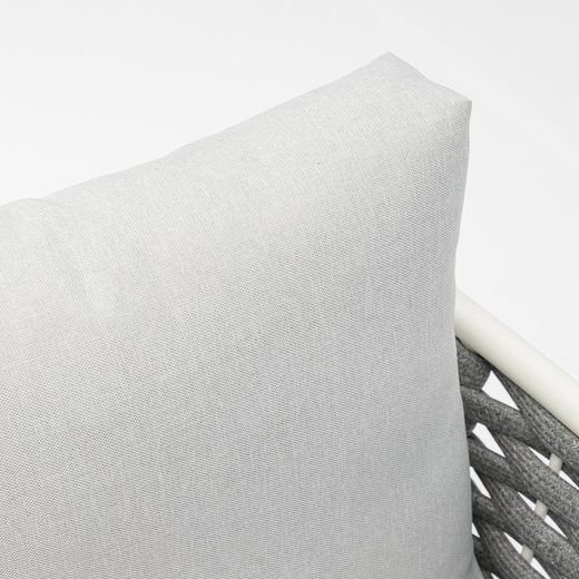 Garden set in white aluminum and rope | Walga