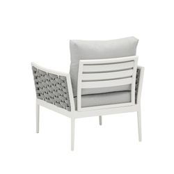 Garden set in white aluminum and rope | Walga