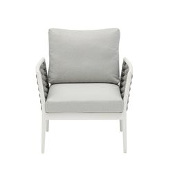 Garden set in white aluminum and rope | Walga