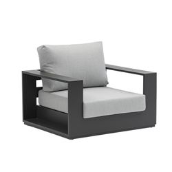 Anthracite aluminum garden set | Ione