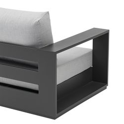 Anthracite aluminum garden set | Ione