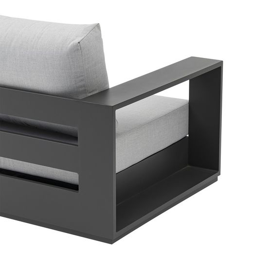 Anthracite aluminum garden set | Ione