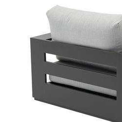 Anthracite aluminum garden set | Ione