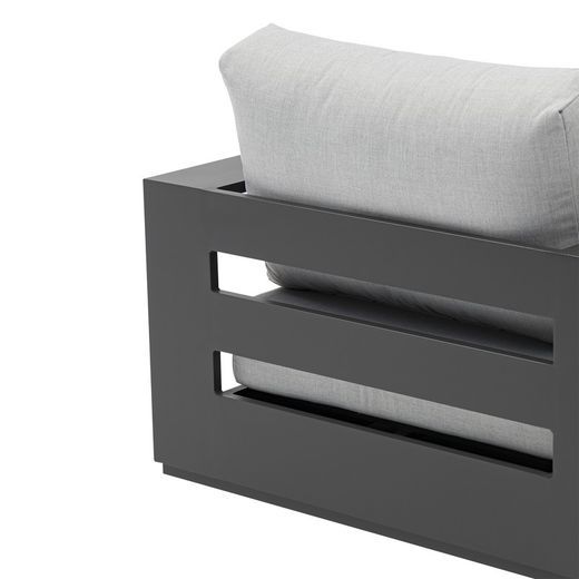 Anthracite aluminum garden set | Ione