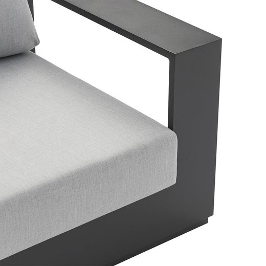 Anthracite aluminum garden set | Ione