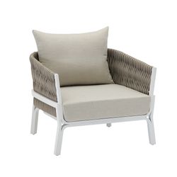 Garden set in white aluminum | Anmore