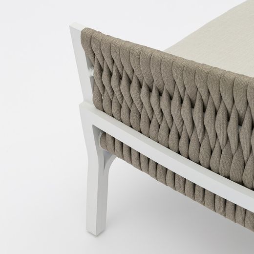 Garden set in white aluminum | Anmore