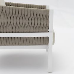 Garden set in white aluminum | Anmore