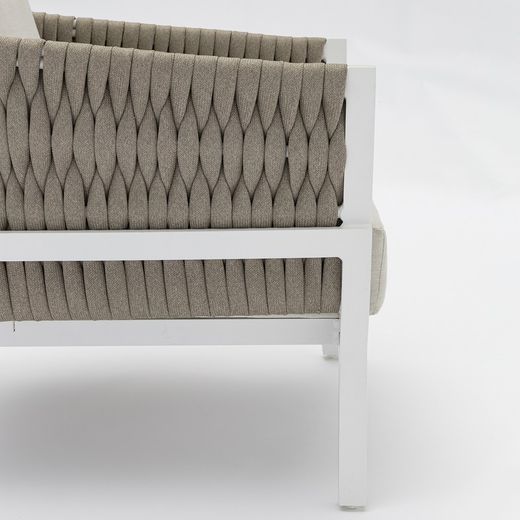 Garden set in white aluminum | Anmore