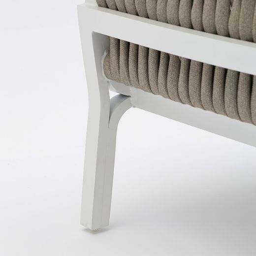 Garden set in white aluminum | Anmore