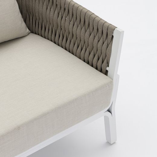Garden set in white aluminum | Anmore