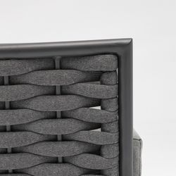 Garden set in anthracite aluminum and rope | Walga