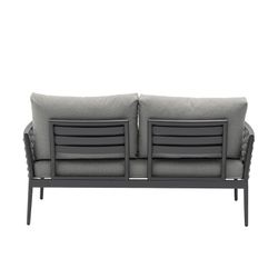 Garden set in anthracite aluminum and rope | Walga