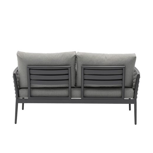 Garden set in anthracite aluminum and rope | Walga