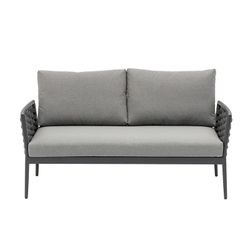 Garden set in anthracite aluminum and rope | Walga