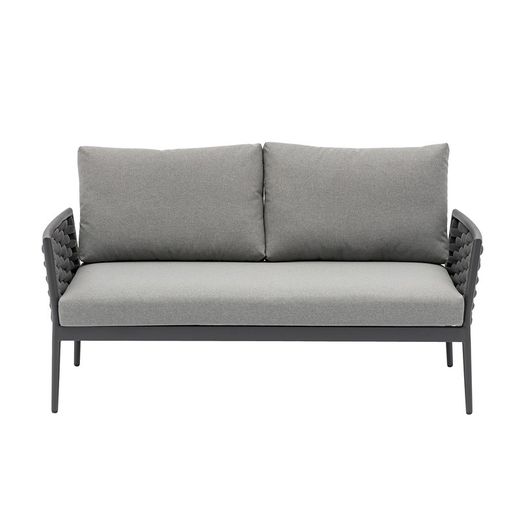 Garden set in anthracite aluminum and rope | Walga