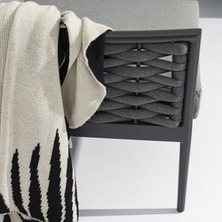 Garden set in anthracite aluminum and rope | Walga