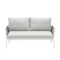 Garden set in white aluminum and rope | Walga