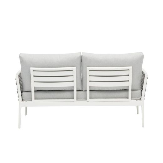 Garden set in white aluminum and rope | Walga