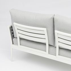 Garden set in white aluminum and rope | Walga