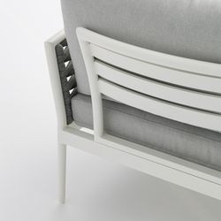 Garden set in white aluminum and rope | Walga