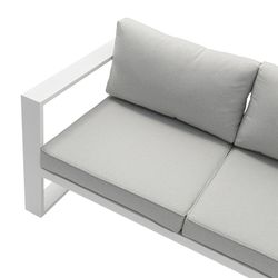 Garden set in white aluminum | Nyland