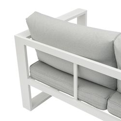 Garden set in white aluminum | Nyland