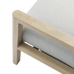 3-seater sofa in aluminum and olefin rope in natural, 200 x 88.5 x 89 cm | harmony