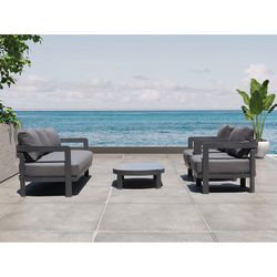 Garden set in anthracite aluminum | Babylon