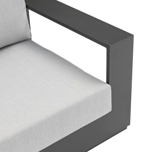 Anthracite aluminum garden set | Ione