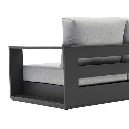 Anthracite aluminum garden set | Ione