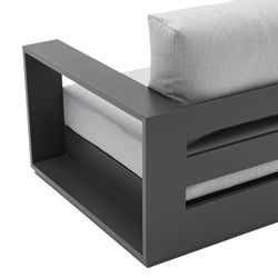 Anthracite aluminum garden set | Ione