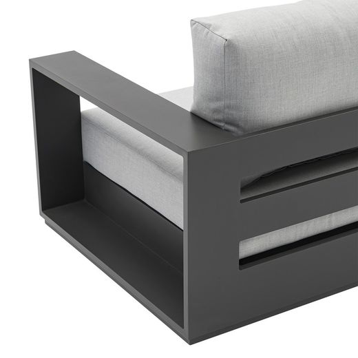 Anthracite aluminum garden set | Ione