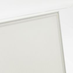 3-seater aluminum and white fabric sofa, 214 x 99.5 x 97.5 cm | Albury