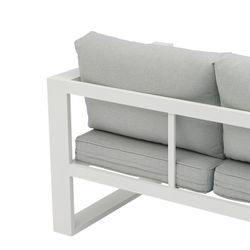 Garden set in white aluminum | Nyland L