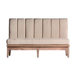 Καναπές Κρεμ Retz Teak Bar, 170x65x110cm