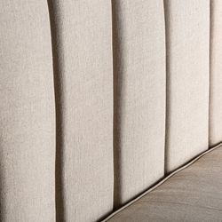 Καναπές Κρεμ Retz Teak Bar, 170x65x110cm