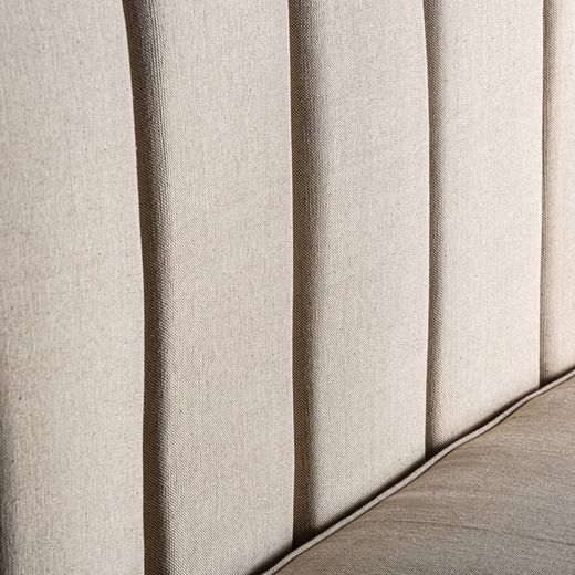 Καναπές Κρεμ Retz Teak Bar, 170x65x110cm