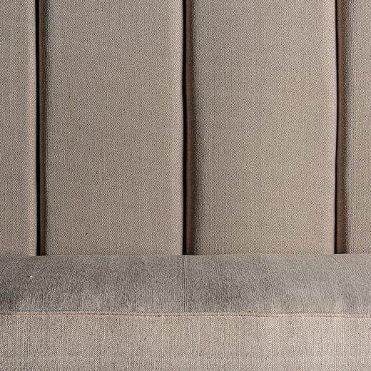 Καναπές Κρεμ Retz Teak Bar, 170x65x110cm