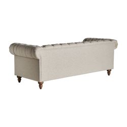 Canapé Blamont en Bois de Sapin Gris, 215 x 85 x 76 cm