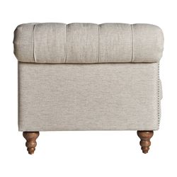 Canapé Blamont en Bois de Sapin Gris, 215 x 85 x 76 cm